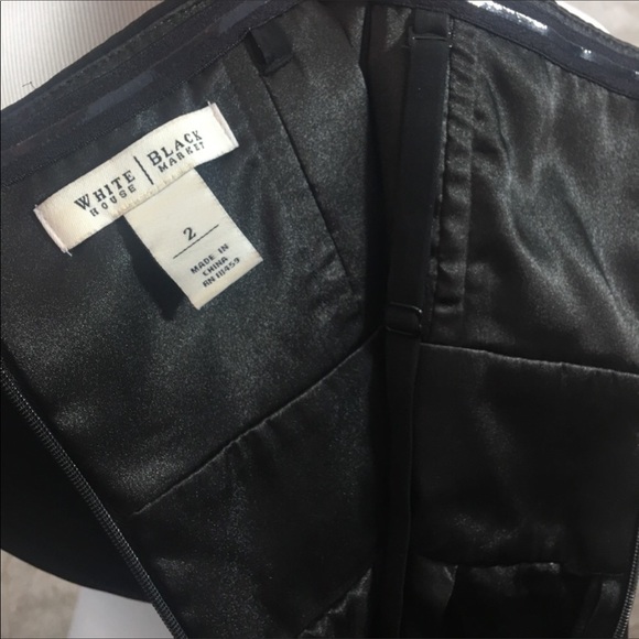 White House Black Market Strapless Black Dress 2 - Picture 6 of 7